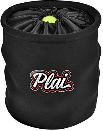 Plai Tragbarer Pickleball-Ball-Sammelkorb – ideal für Tennistraining, schneller Feeder für Pickleball, Tischtennis oder Baseballbälle, passt um jede Taille – hält 50+ Bälle