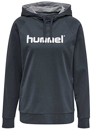 hummel Damen Hmlgo Cotton Logo Hoodie Woman Sweatshirt, India Ink, XL EU