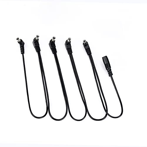 Musiclily Pro DC 9V Power Jack Splitter Adapter Power Cable | 1 for 5 Way Daisy Chain, for Guitar Effect Pedals