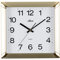Atlanta Moderne Wanduhr ohne Ticken Quarz Analog Gold 29x29 cm 4457-9