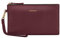 DORIS&JACKY Goat Leather Clutch Wallet Small Purse with Strap, 7-Lambskin Wine Red, Middle
