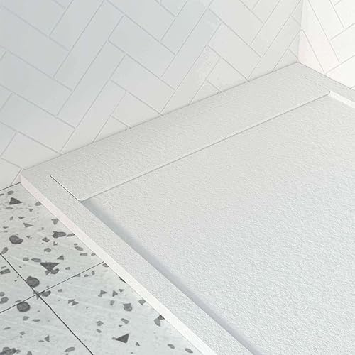 KOES - Rejilla de 80 cm para plato de ducha Amur anchura 90cm color Blanco
