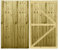 Premier Garden Supplies PGS Feather Edge Fully Framed Capped Flat Top Made to Measure Driveway Gates Measurements Height 5ft - 6ft (150-180cm) x Width: 183cm - 213cm