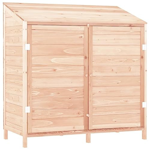 vidaXL Geräteschuppen 102x52x112 cm Massivholz Tanne