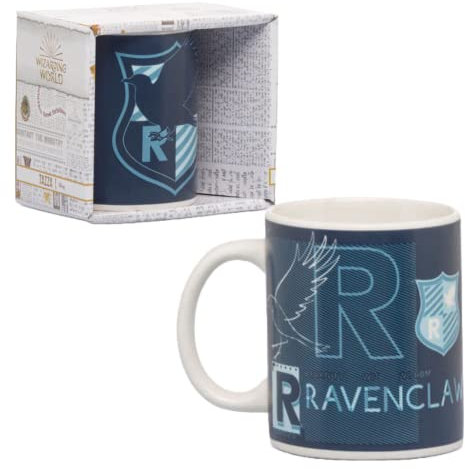 Harry Potter Tazza da Caffè, Tazza di Hogwarts, Tazza Design Corvonero, Regalo di Hogwarts | Blu