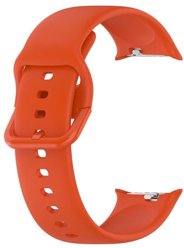 KNOXS Armband für Honor Watch 4 Smartwatch Sportarmband, 22mm Premium Weiches Silikon Wasserdicht Quick-Fit Uhrenarmband Mehrfache Farben (Orange)