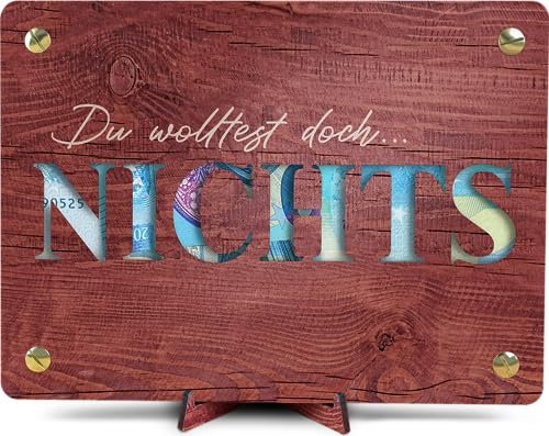 Geburtstagskarte - XL Geldgeschenk aus Holz inkl. Ständer | Geldgeschenke Geburtstag, Geld Geschenk Geburtstag, Geldgeschenk Geburtstag, Geldgeschenke Verpackung, Geburtstagskarte (nichts)