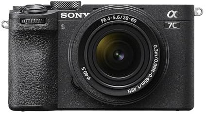 Sony Alpha 7C II | Spiegellose Vollformatkamera mit SEL2860 (33 MP, Echtzeit-Autofokus, 10 BPS, 4K Video, neigbarer LCD-Touchscreen) Schwarz