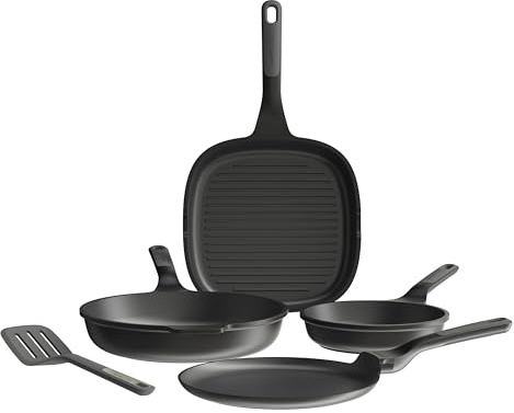 Lot De 4 Poêles Antiadhésives Avec Spatule - 3950601
