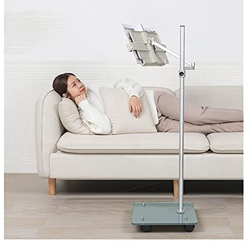 Boden-Bücherständer, Leseständer, Buchständer, Dokumentenhalter, Leseablage, Kochbuch, Kochbuchhalter, Bodenständer, Bücherstütze, Faltbarer Buchständer, Leseständer-Halter, 360°-Drehwinkel (Größe: