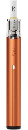 KIWI Spark, Starter Kit, Cigarette électronique avec système de pods ouvert, 2.0 ml, batterie 700 mAh, sans nicotine, sans E-liquide (Orange)