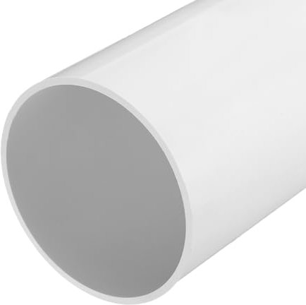 sourcing map Tube rond rigide en PVC de 131,4 mm DI 140 mm DE D 35 cm de long, blanc, résistant aux impacts pour tuyau d'eau, manchon de câble