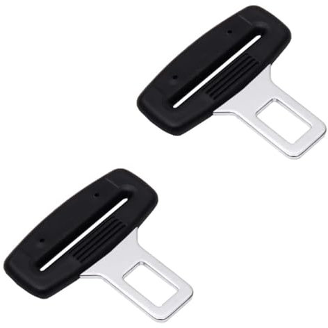 Seat Belt Buckle, 2 PCS Seat Belt Buckle Adapter, Car Parts, Suitable for Most Cars and Trucks Car Parts, Black