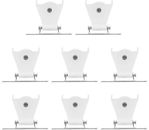 Cabilock 24 Pcs Shutter Pulley Roman Blinds Pulley Cord Lock Windows Curtains Cord Guide Roman Blind Cord Stopper Venetian Blind Lock Fitting Pleated Curtains Curtain Rope White Pom Plastic