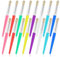Ptwola 16 Pcs Large Chubby Toddler Paint Brushes Easy Clean and Grip Round Preschool Kids Watercolor Brushes Big Children Craft Painting Supplies Set for Acrylic Oil Washable Paint