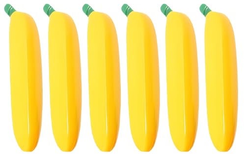 Kreativer Bananen-Kugelschreiber, 1,0 mm, lustiger Stift, schwarze Tinte, Schreibwarenstift, Obststift, glattes Schreiben, für Studenten, 6 Stück