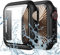 Goton Funda impermeable para Apple Watch Series 10, protector de pantalla de 46 mm, vidrio templado, policarbonato duro, compatible con accesorios iWatch de 46 mm, negro mate