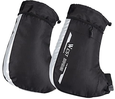 Windproof Thermal lebar Mittens Electric Bike Warm Handlebar Cover Reflective Painting Safety Cycle Gloves