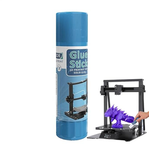 3D -Druckklebstoffstift - Heißbettkleber Für 3D -Druck | Hitzebeständige Feste Druckbettkleber, Starker Halt Für PLA, ABS, PETG & More, Ungiftiger Klebstoff Für Präzisionsdruck Und Handwerk