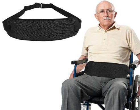 MIRKUZI Cinturón de seguridad antideslizante para silla de ruedas, ajustable, para niños mayores y niños. Accesorios para silla de ruedas.