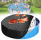 DFANCE Cubierta Redonda para Piscina para Perros,Plegable con Cordón,Lona para Piscina Infantil,Impermeable Resistente a Los Rayos UV y Al Polvo para Bañera(Size:122 * 30cm)