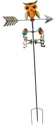 Sharplace Veleta de Búho, Adorno Decorativo Resistente para Jardín, Patio, Granja