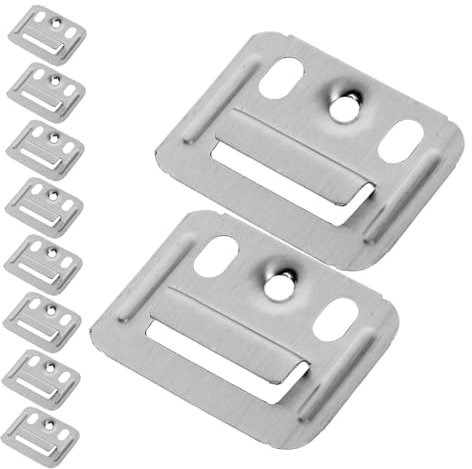 GALPADA 100Stücke Wandtafelklemme Möbelklemmen Fixierstück für Wandpaneele Langlebig und Installieren für Feuchte Umgebungen Druckstelle