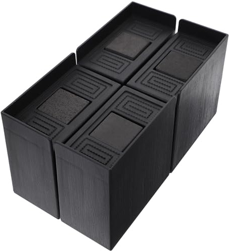 Sewroro Lot De 4 Rehausseurs De Lit Robustes 4.72 in Patins pour Meubles Antidérapants pour Canapé Table Machine À Laver Rehausseurs De Pieds De Lit Stables pour Maison Et Bureau