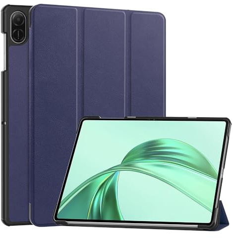 Techsuit für Honor Pad X8a Hülle mit 360 Schutz, Mikrofaser Innenfutter, Verstellbare Betrachtungswinkel, Schlankes Design, Anti Fingerabdruck, FoldPro Series, PU Leder, Blau