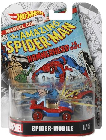 SPIDERMAN Car SPIDER MOBILE Dune Buggy Spidey - 1:64 scale Length approximately 6cm - FLD31