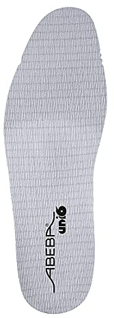 ABEBA 350112 EINLEGESOHLEN Austauschbare Innensohle Soft Comfort, Mittel, Grau, Größe 45
