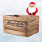 3 flambierte gebrannte Holzkiste mit Aufschrift Adventskiste geflammt 50cm x 40cm x 30cm Weihnachten Kiste Obstkiste Weinkiste