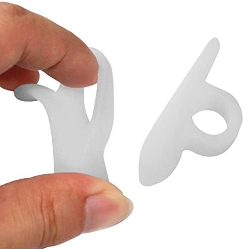 Pedimend™ Toe Crest Pad Hammer Toe Straightener, Protectors Relieve Toe Pain - Provide Relief from Bent Toes - For Men and Women - Foot Care - UK SELLER (Single Loop Toe Splint, 1 PAIR)