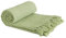 Emma Barclay Honeycomb - Recycled Cotton Plain Waffle Textured Chair Sofa Setee Throw Over Blanket in Pistachio Green - 90x100 (228x254cm)