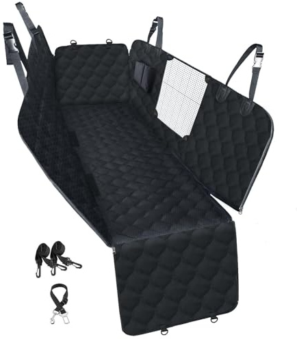 PETICON Dog Car Seat Cover for Back Seat, Waterproof Dog Hammock for Pets
