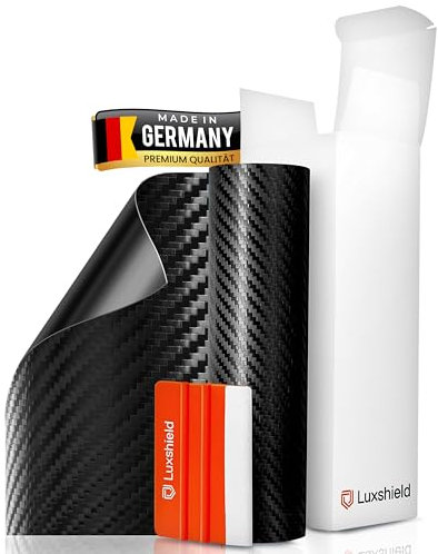 Luxshield Carbon Folie 26x100cm für Auto, Motorrad, Bike - selbstklebend, Meterware aus DE
