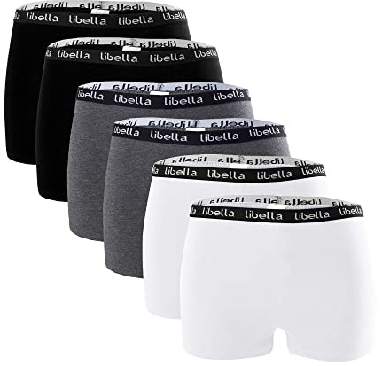 Libella® Panties Boxershorts Damen 6er Pack Hipsters Unterhose Unterwäsche Set Baumwolle 3407