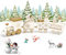 EKKONG Weihnachtszug Decor Spielzeugeisenbahn,Weihnachtszug Geschenk,Weihnachten Neujahr Deko Dekoration Ornament für Kinder Mädchen Junge Spielzeug Geschenke Tassenhalter der WeihnachtsZug (Weiß)