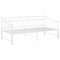 Tidyard Tagesbett, Sofabett, Ausziehbett, Ausziehsofa, Bettgestell, Schlafsofa, Gästebett, Bett Bettsofa Sofa Metall Weiß 90x200cm