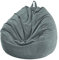 Chickwin - Bean Bag Chair Cover, Corduroy Bean Bag Chair Without Filling - For Outdoor and Indoor Relaxation, Lounge Chair, Bedroom Cushion - Charcoal - 70 x 80 cm