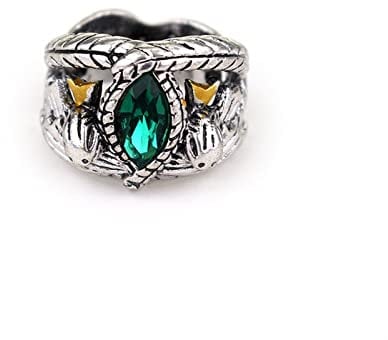 Yongpeng Retro Antique Green Crystal Ring - Lord Of The Aragorn's Ring of Barahir - Fashion Jewelry - Unisex - Size 6