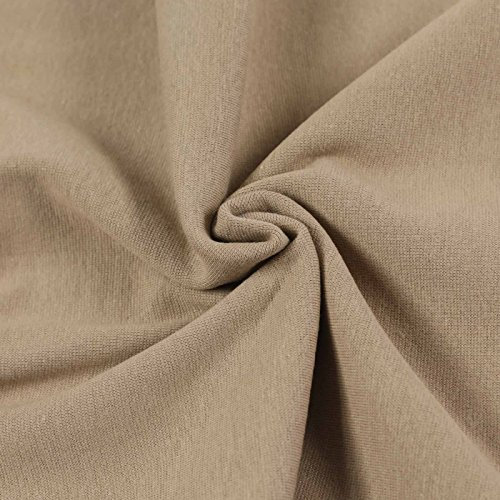 1m Bündchenstoff Schlauchware 35(70) cm breit Meterware Jersey Oeko-Tex, Größe:1 Meter, Farbe:sand