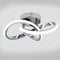 HOUZEE Ceiling Lamp Small Elegant Unique Silver Ceiling Light Fixture for Aisle Entrance LED Ceiling Lights for Hallway Cold White Light 22W