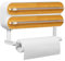 Quasziwa Dispensador Papel Aluminio y Film con Portarrollos Cocina - Organizador Mejorado Magnético de Papel Film Transparente con 50 Metros Film de Plástico, Soporte Papel Cocina 3 en 1, Blanco