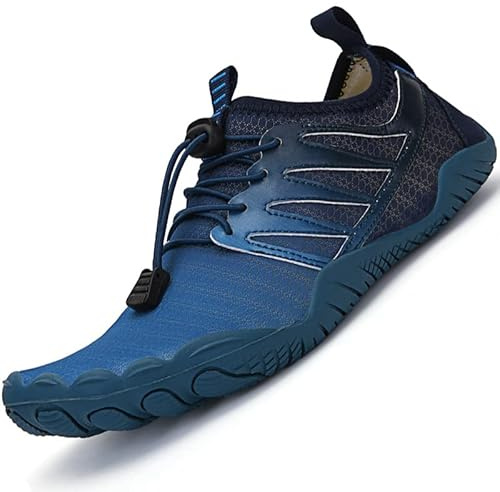 Lvptsh Water Shoes Men Women Barefoot Sports Aqua Socks - Beach Swim Quick Drying Pool Surf Yoga Running Surfing Boating, Blue 9, UK5.5