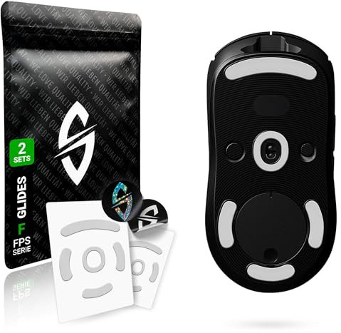 SensoryBoost FPS 2.0 Glides (2er Set) für Logitech G PRO Wireless, G PRO 2 - Ultra Sanft, Mehr Kontrolle, Self-Polishing, Hochwertig, Langlebig - Ersatz-Mausfüße, Skates - Gaming Maus Upgrade Zubehör
