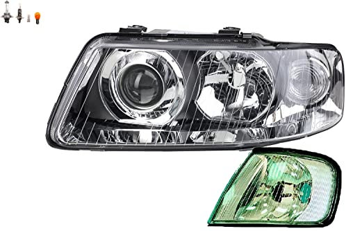 Johns, Scheinwerfer passend für Audi A3 8L 09/00-05/03 Links Leuchtmittel inkl. Blinker