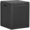 vidaXL Black Storage Box - 90L PP Rattan Garden Storage - Easy-To-Move Outdoor Storage Chest - Weather & UV Resistant Terrace Organizer