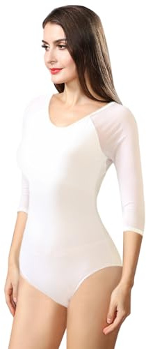 ROYAL SMEELA Ballett Body Für Frauen Ballett Trikots Damen Ballerina Body Damen Ballett Tanz Trikot Leotard Tanz Body tanztrikot Ballett Body für Damen balletttrikots Body Fuer Ballett schwarz
