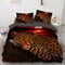 YASMENG Leoparden Bettwäsche 155x220 3teilig Leopard Motiv Gold Schwarz 3D Bettbezug Set Weich Komfort Mikrofaser Bettwäsche für Geschenke Zimmer Deko mit Reißverschluss und 80x80 cm Kissenbezug